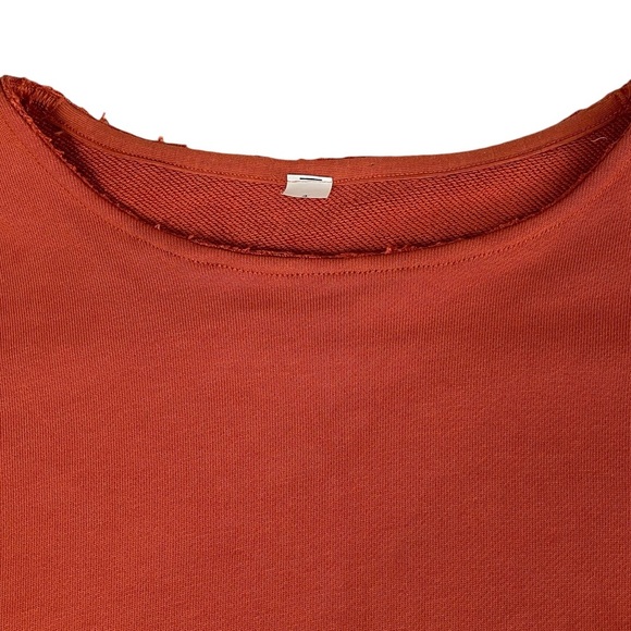 lululemon Softstreme Perfectly Oversized Cropped Crew Sweatshirt Solar Orange - Picture 9 of 16